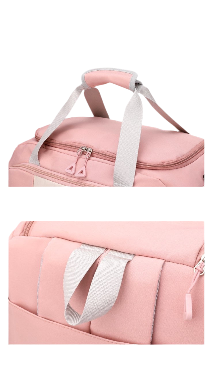 Pink backpack & shoulderbag