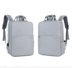 Grey laptop backpack