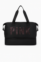 Pink tote bag strass