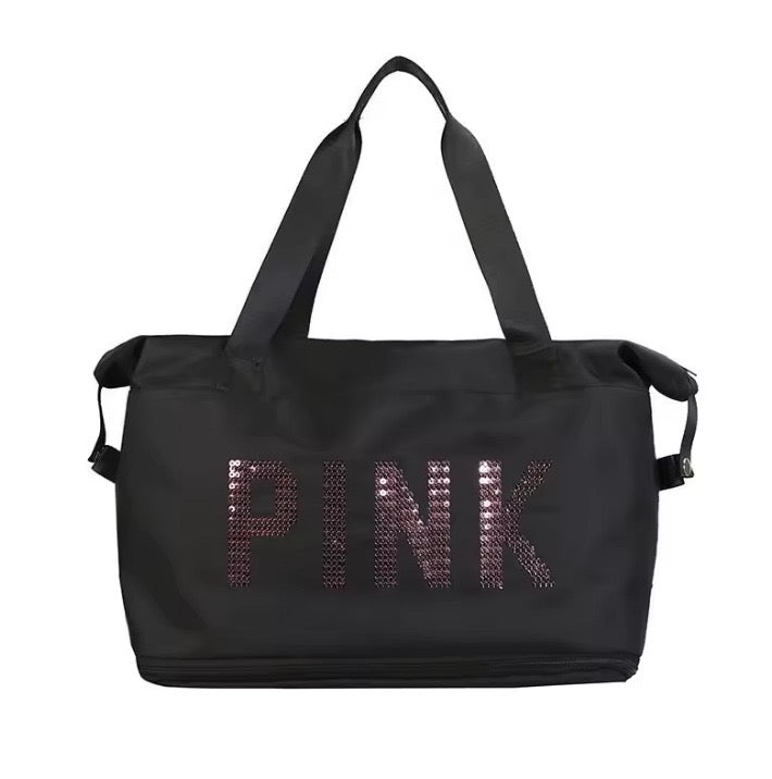 Pink tote bag strass