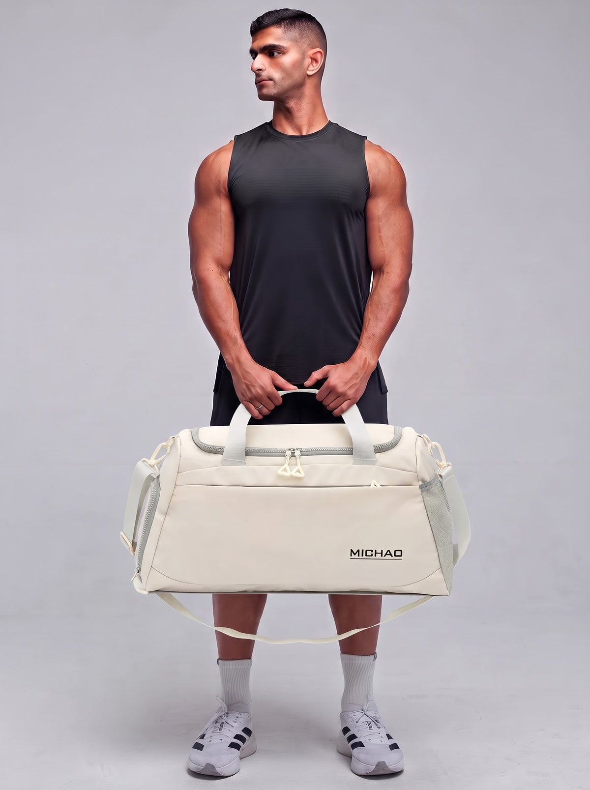 Flexi duffelbag off white