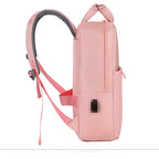 Pink laptop backpack