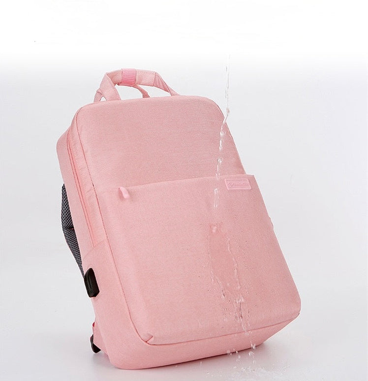 Pink laptop backpack