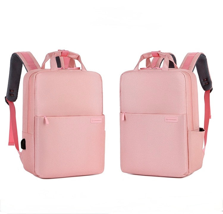 Pink laptop backpack