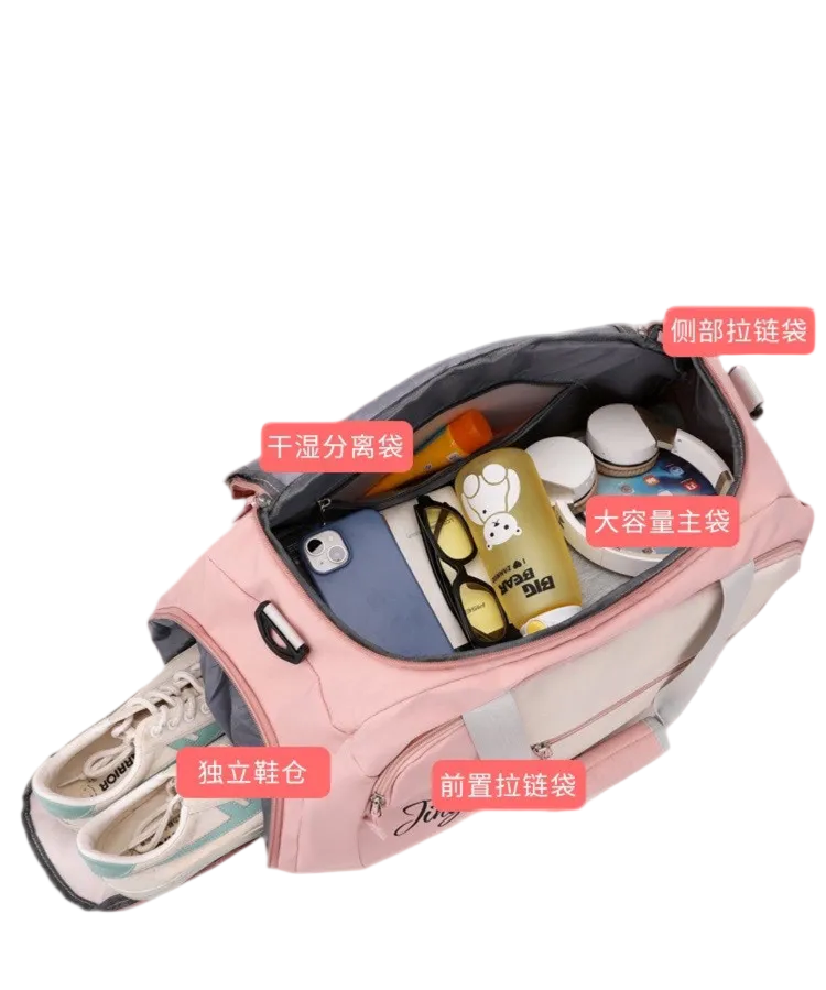 Pink backpack & shoulderbag