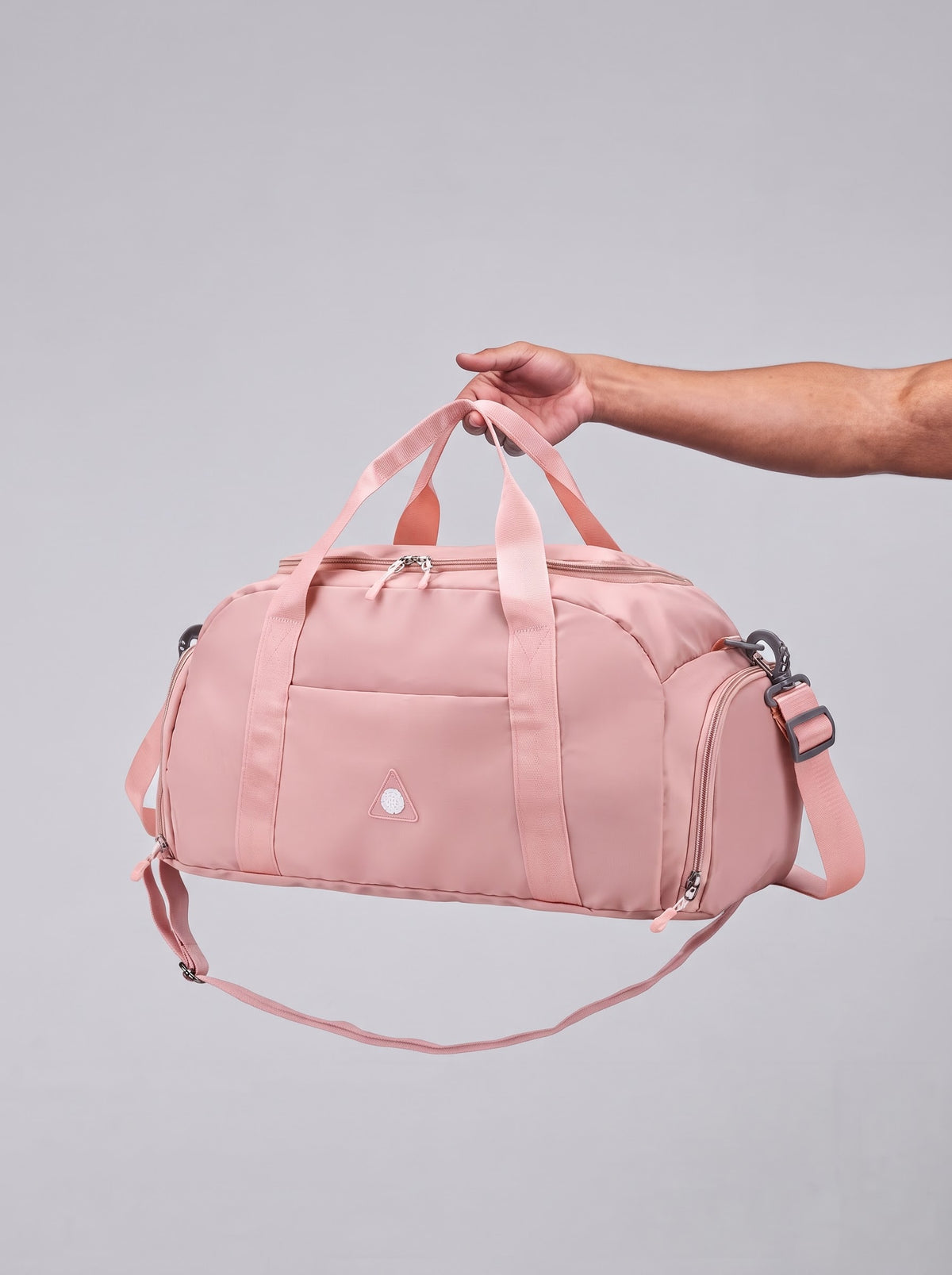 Weekender Duffel Bag with Triangle Logo