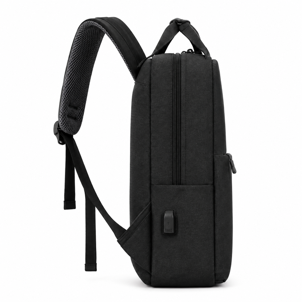 Black laptop backpack
