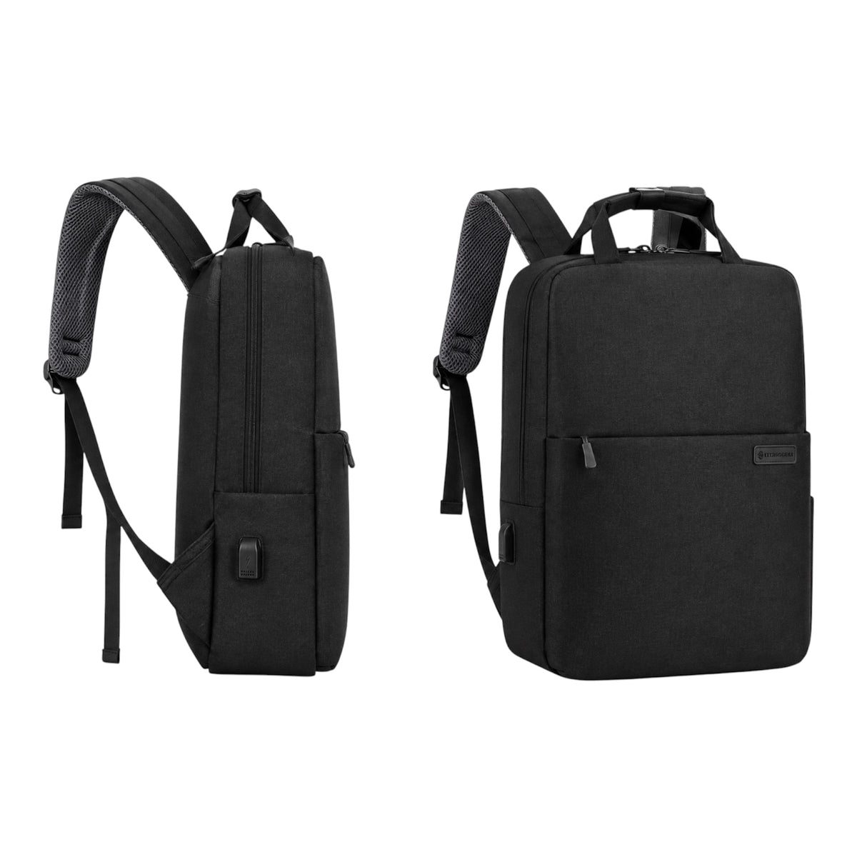 Black laptop backpack